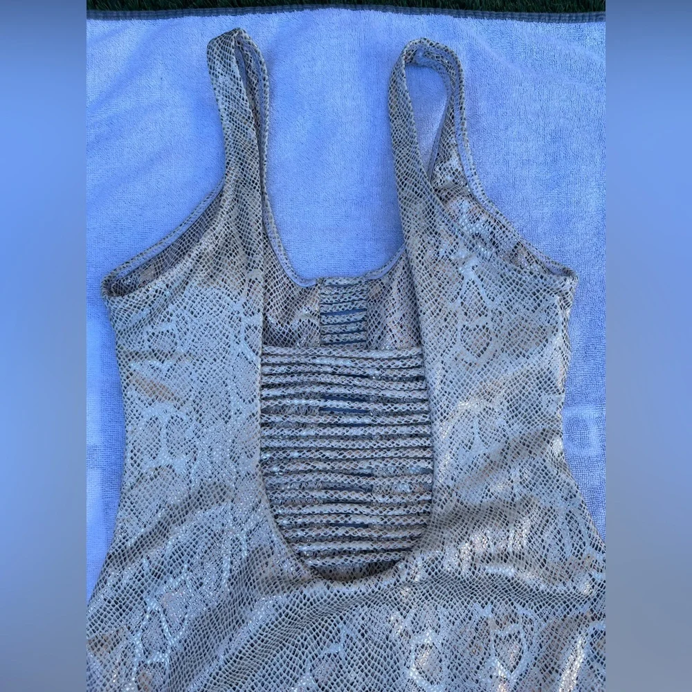 Womens Snake Print One Piece‎ Swimsuit